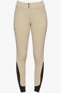 American Ridbyxor Knä Grip Beige