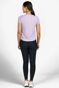 Athleisure Funktion T-shirt Ljuslila