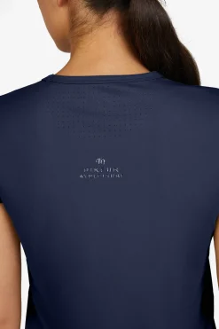 Athleisure Funktion T-shirt Navy