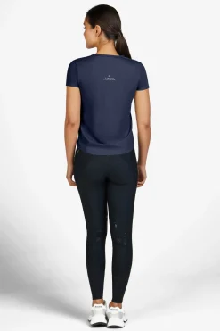 Athleisure Funktion T-shirt Navy