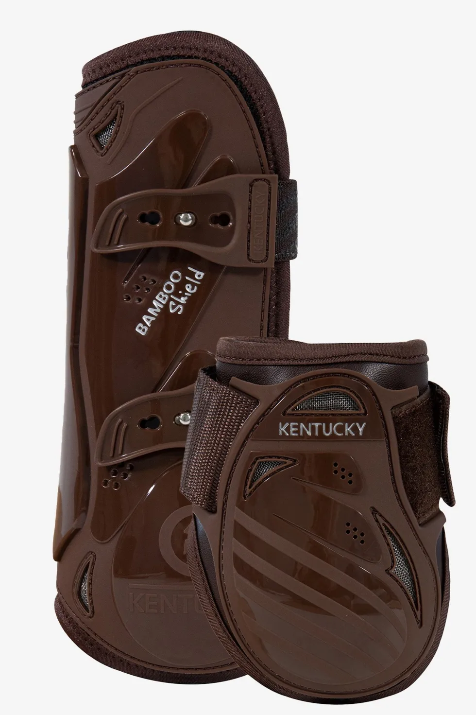 Benskydd Bamboo Set Brun