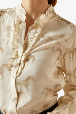 Blus Cricklade Häst Print