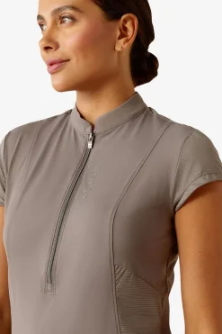 Breathe 1/2 Topp Plum Grey