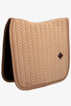 Dressyrschabrak Velvet Mini Pearls Beige