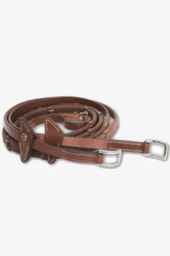 Eccelente Gummityglar med Stopp Buckle Loop Cognac