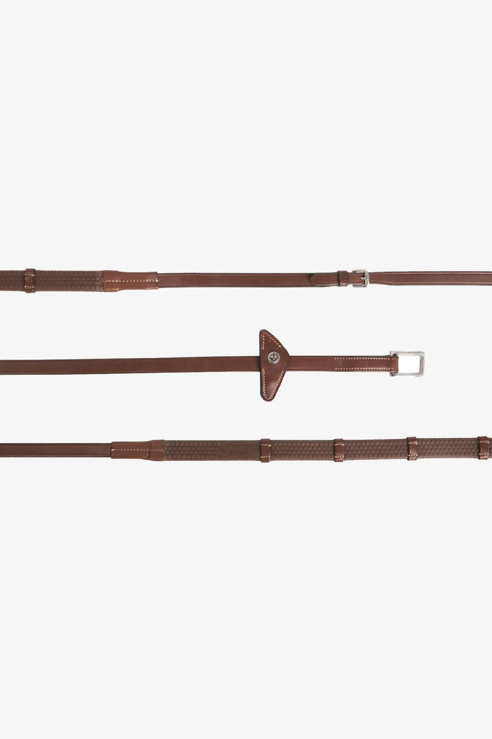Eccelente Gummityglar med Stopp Buckle Loop Cognac