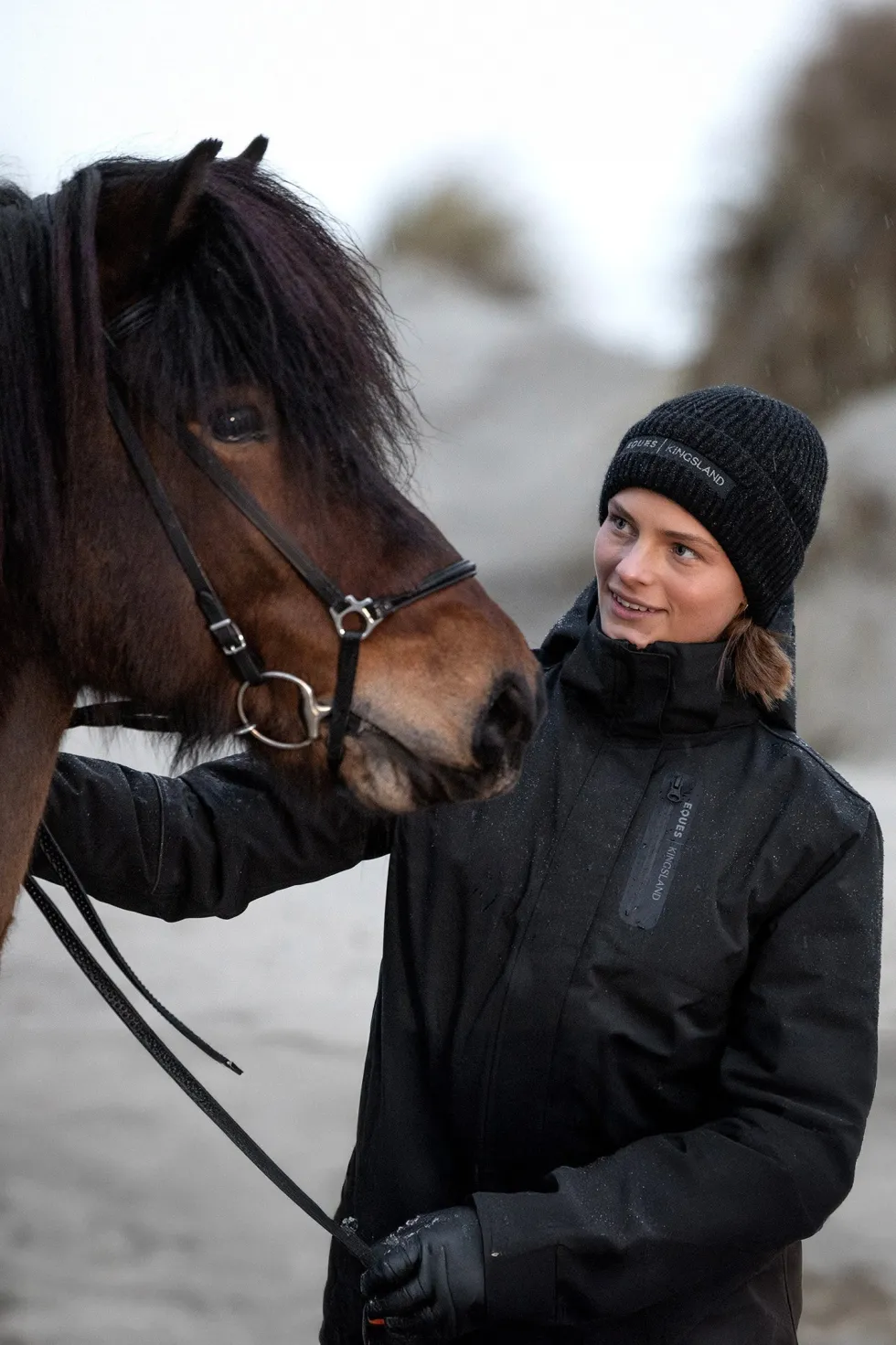 Eques KLHelge Stickad Mössa Svart