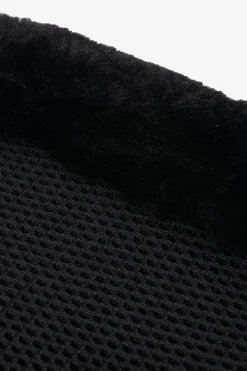 Fleece Kant Mesh Damask Svart