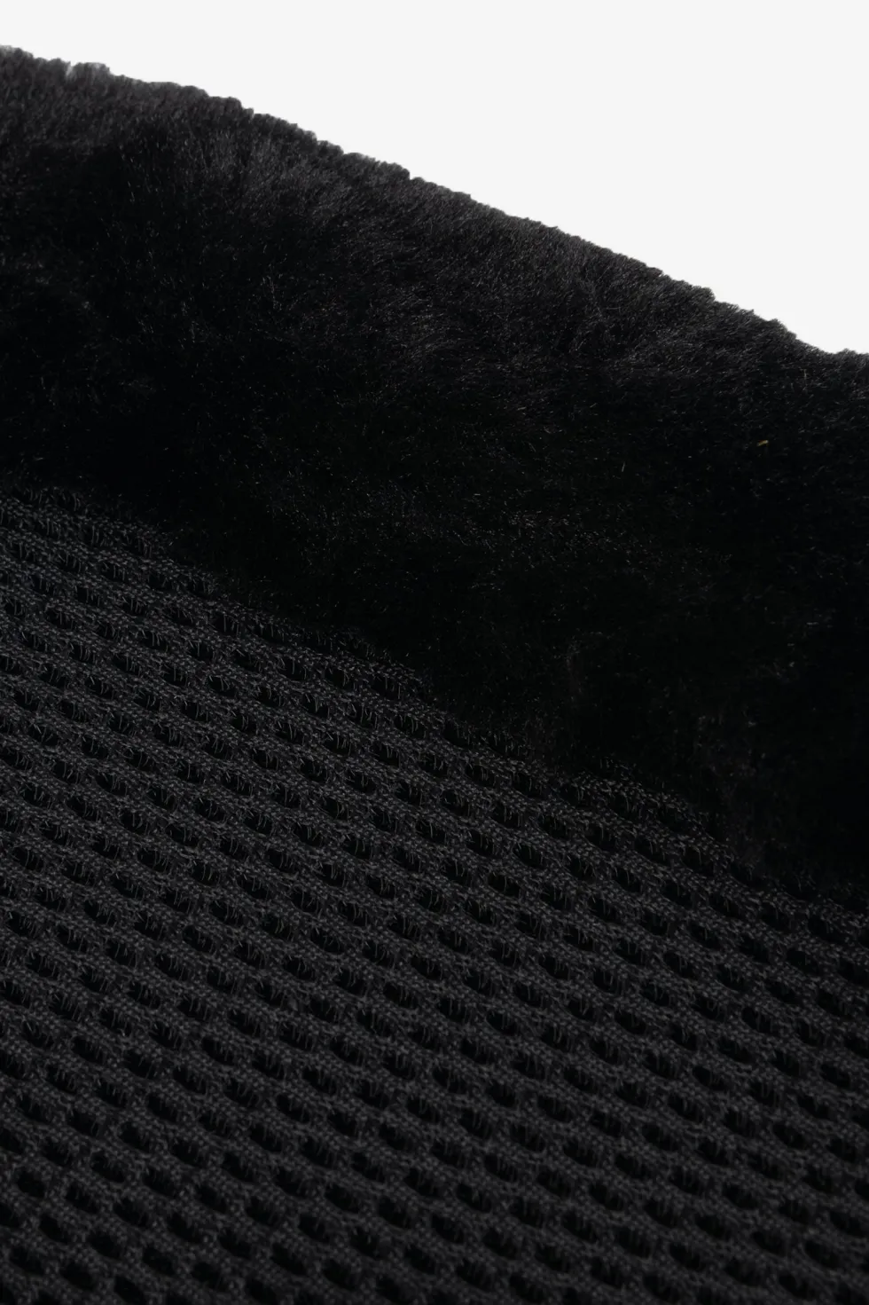 Fleece Kant Mesh Damask Svart
