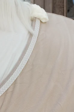 Fleecetäcke Plaited Rope Beige