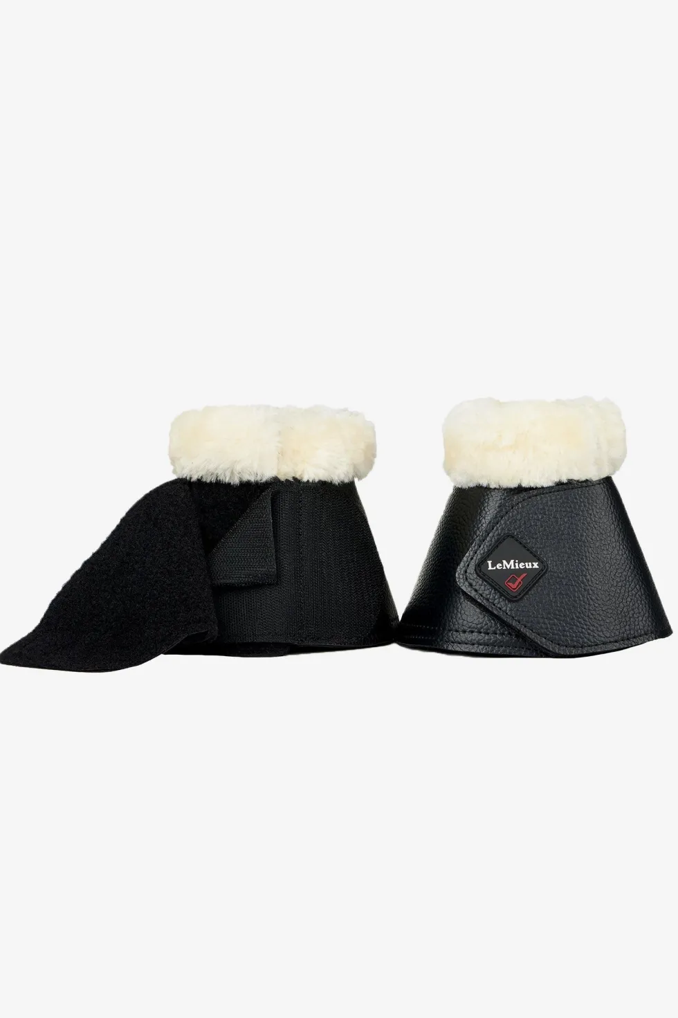 Fleece Wrapround Boots Svart/Creme