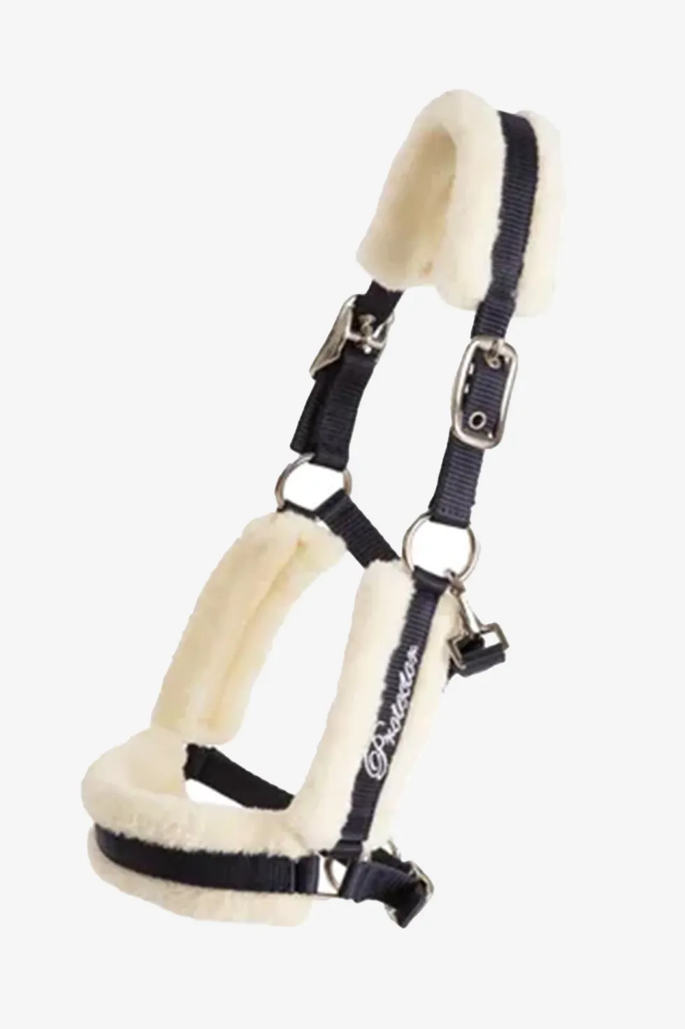 Fölgrimma Med Päls Navy/Creme