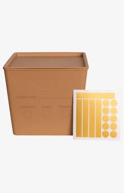 Foderlåda m Lock 7L Beige