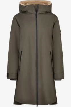 Fodrad Regnkappa Deep Khaki