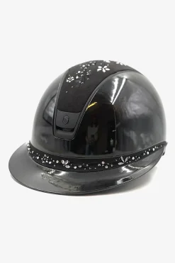 2.0 Glossy Miss Shield Flower Swarovski Jewel Matt Svart