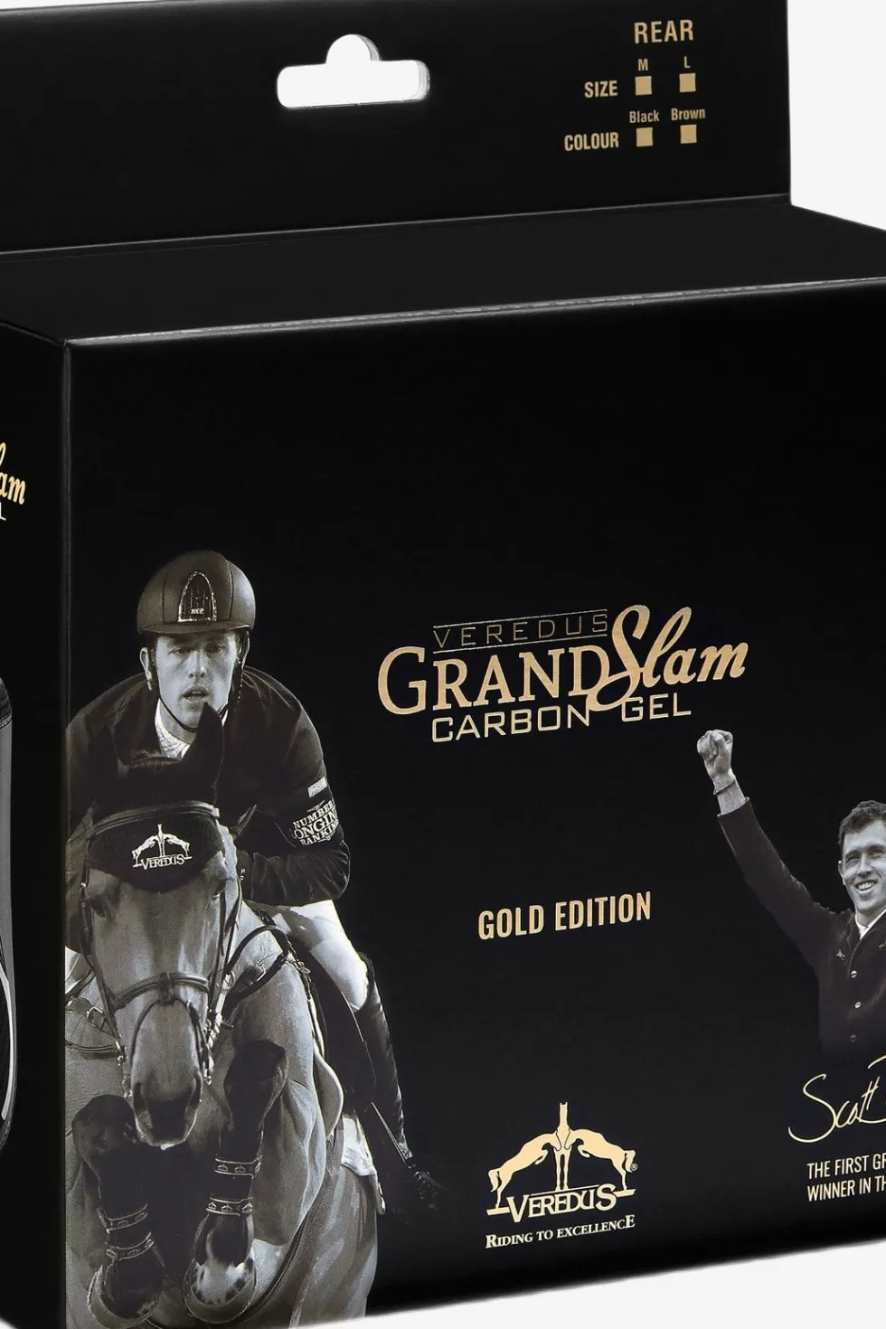 Grand Slam Carbon Gel Bakskydd Brun