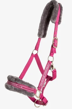 Grimma Med Päls Cerise
