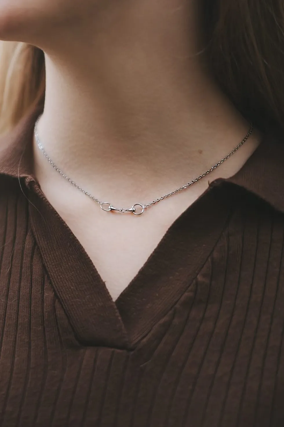 Halsband Kedja Bett Silver