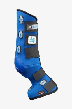 4H Magnetic Stallbandage Bak Blå