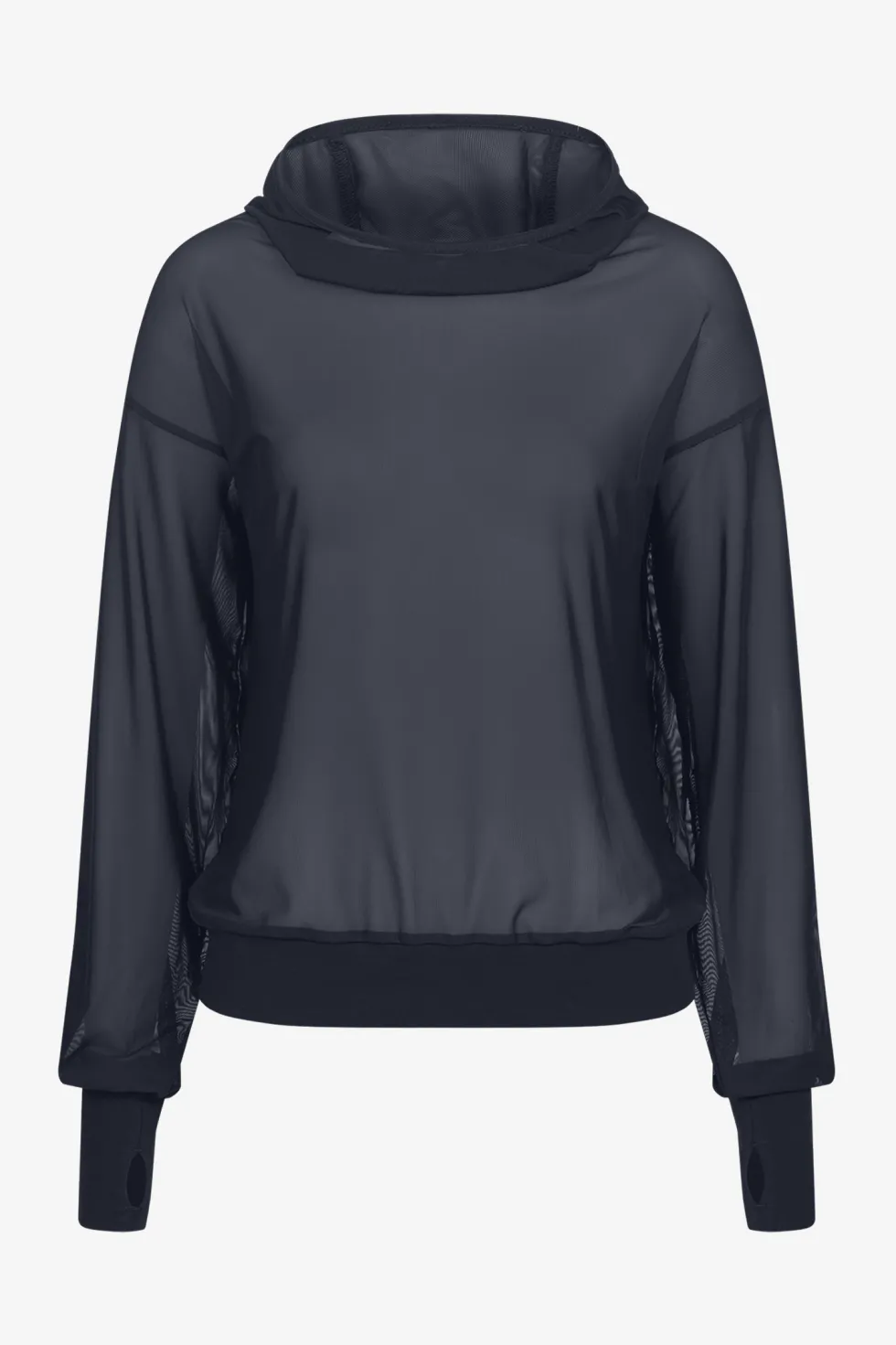 Hoodtröja Ruby Mesh Navy