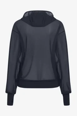 Hoodtröja Ruby Mesh Navy