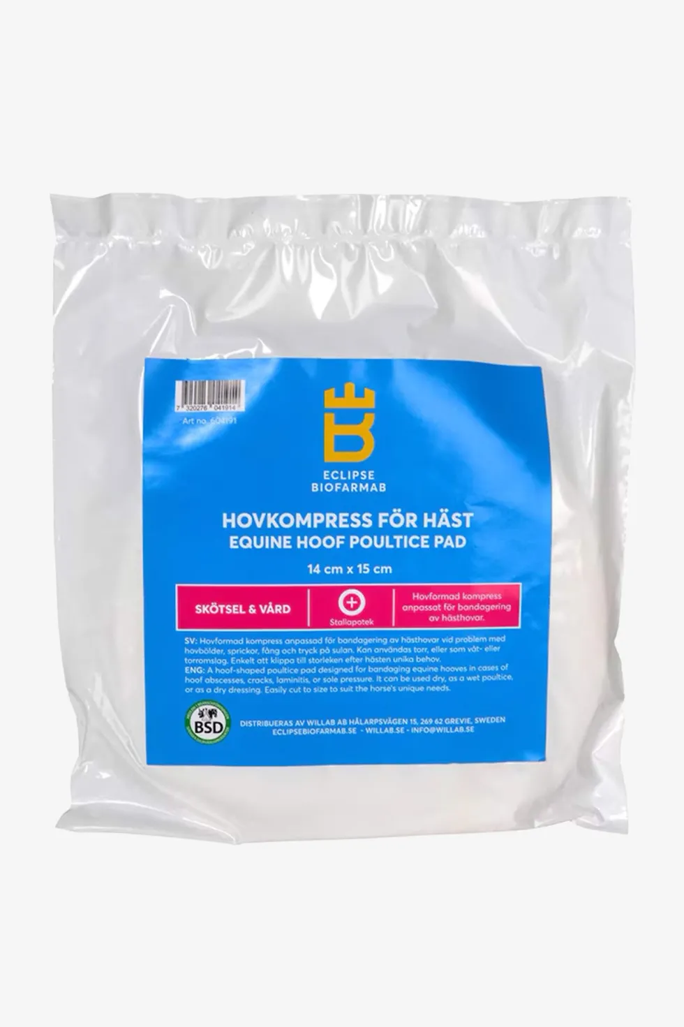 Hovkompress för häst 14X15cm 3-pack