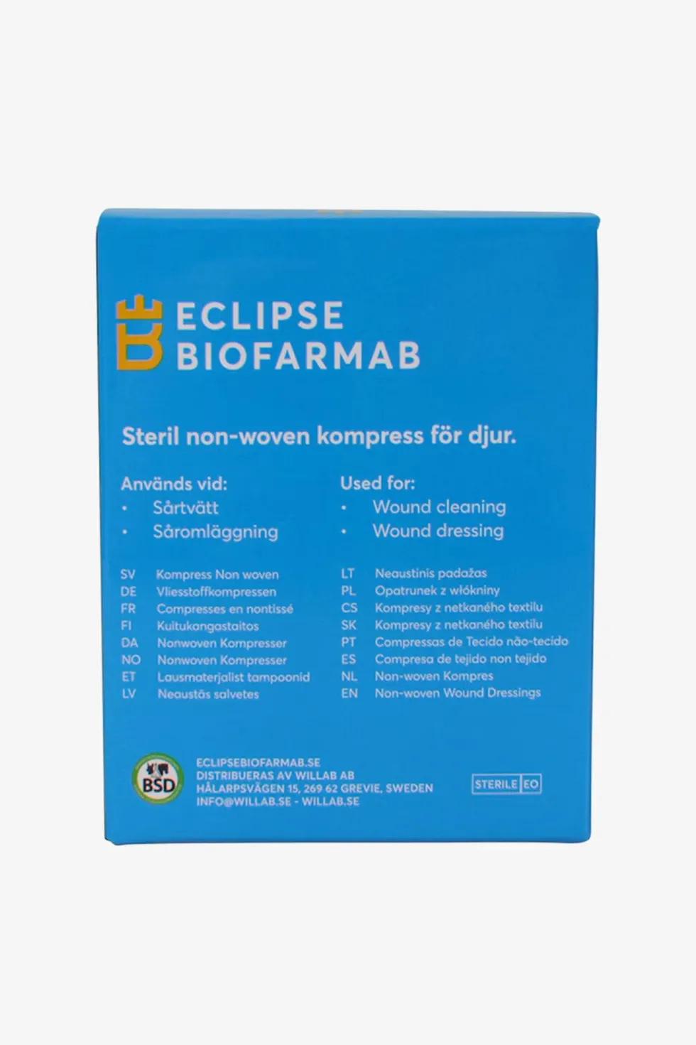 Kompress för häst 5X5cm 5-pack