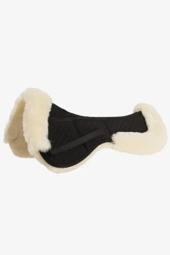 Korrektionspad Dressyr Fårskinnskant Svart/Creme