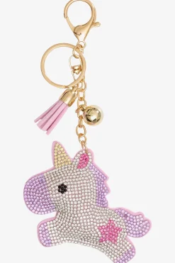 Nyckelring Enhörningsmotiv Glitter