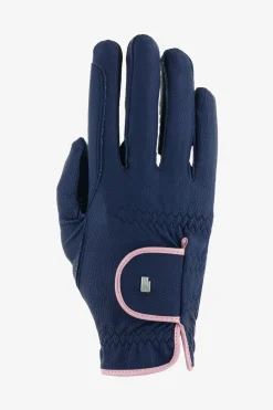 Ridhandskar Lona Navy/Vintage Pink