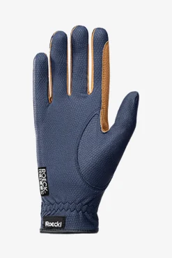 Ridhandskar Malta Navy/Caramel