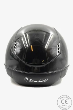 Ridhjälm 2.0 Glossy Miss Shield Frontal Band Intarsia Matt Crystal Blazon Svart