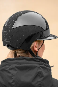 Ridhjälm H24 Lady Spark Svart Glossy