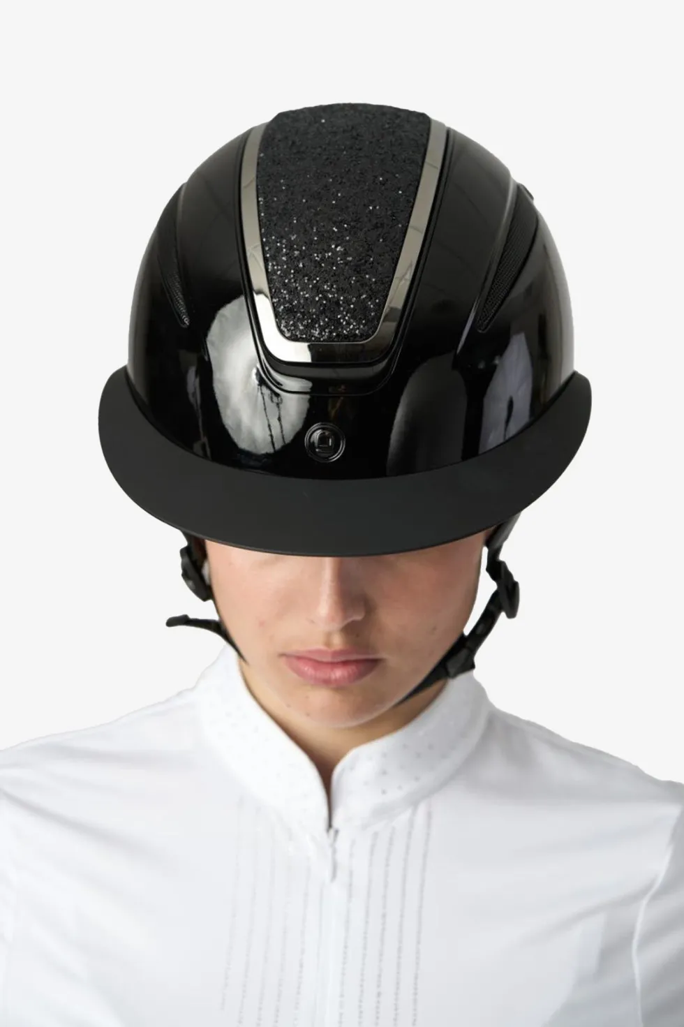 Ridhjälm Mips Guardian Glossy Heavy Glitter Svart