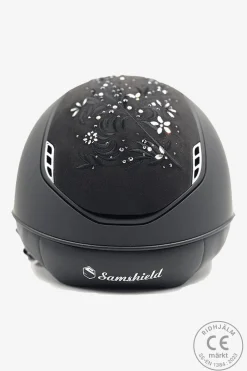 Ridhjälm 2.0 Miss Shield Svart Flower Swarovski Jewel Crystal Blazon