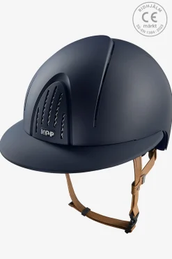 Ridhjälm Smart NOVA Matt Polo Beige Strap Blå
