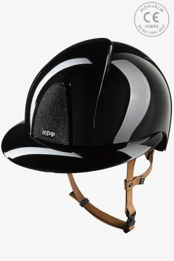 Ridhjälm Smart NOVA Metal Polish Polo Star Beige Strap Svart/Svart