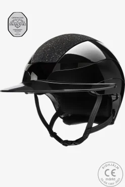 Ridhjälm Xanto Swarovski Top Glossy Svart