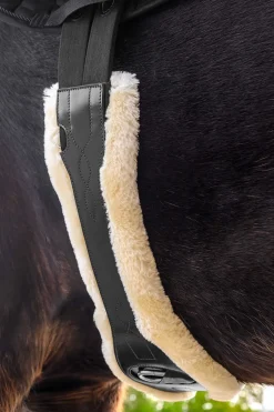 Sadelgjord Läder ECO Ull Svart