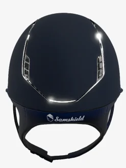 2.0 Shadowmatt Miss Shield Frontal Band Crystal + Crystal Blazon + Trim Silver Navy