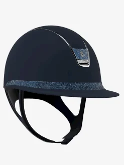 2.0 Shadowmatt Miss Shield Frontal Band Crystal + Crystal Blazon + Trim Silver Navy