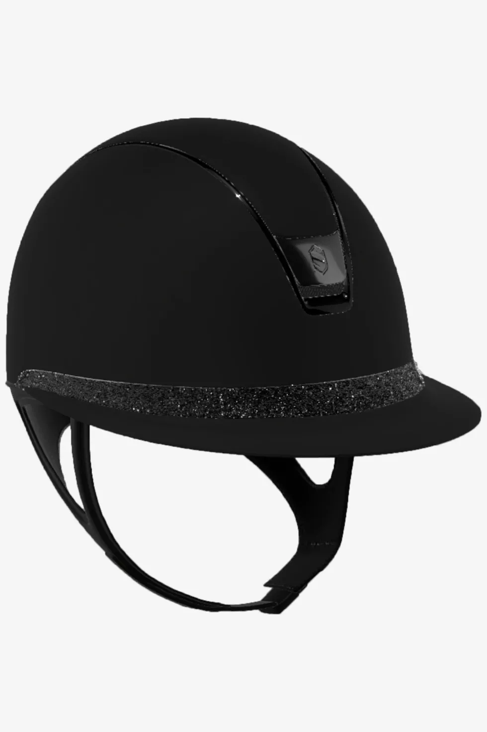 2.0 Shadowmatt Miss Shield Frontal Band Crystal Fabric Svart