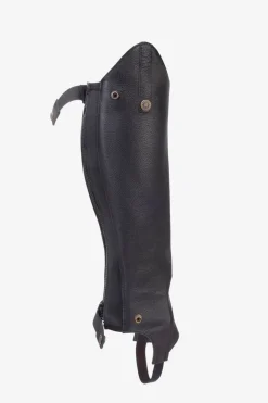 Shortchaps Läder Svart