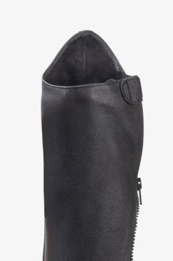 Shortchaps Läder Svart