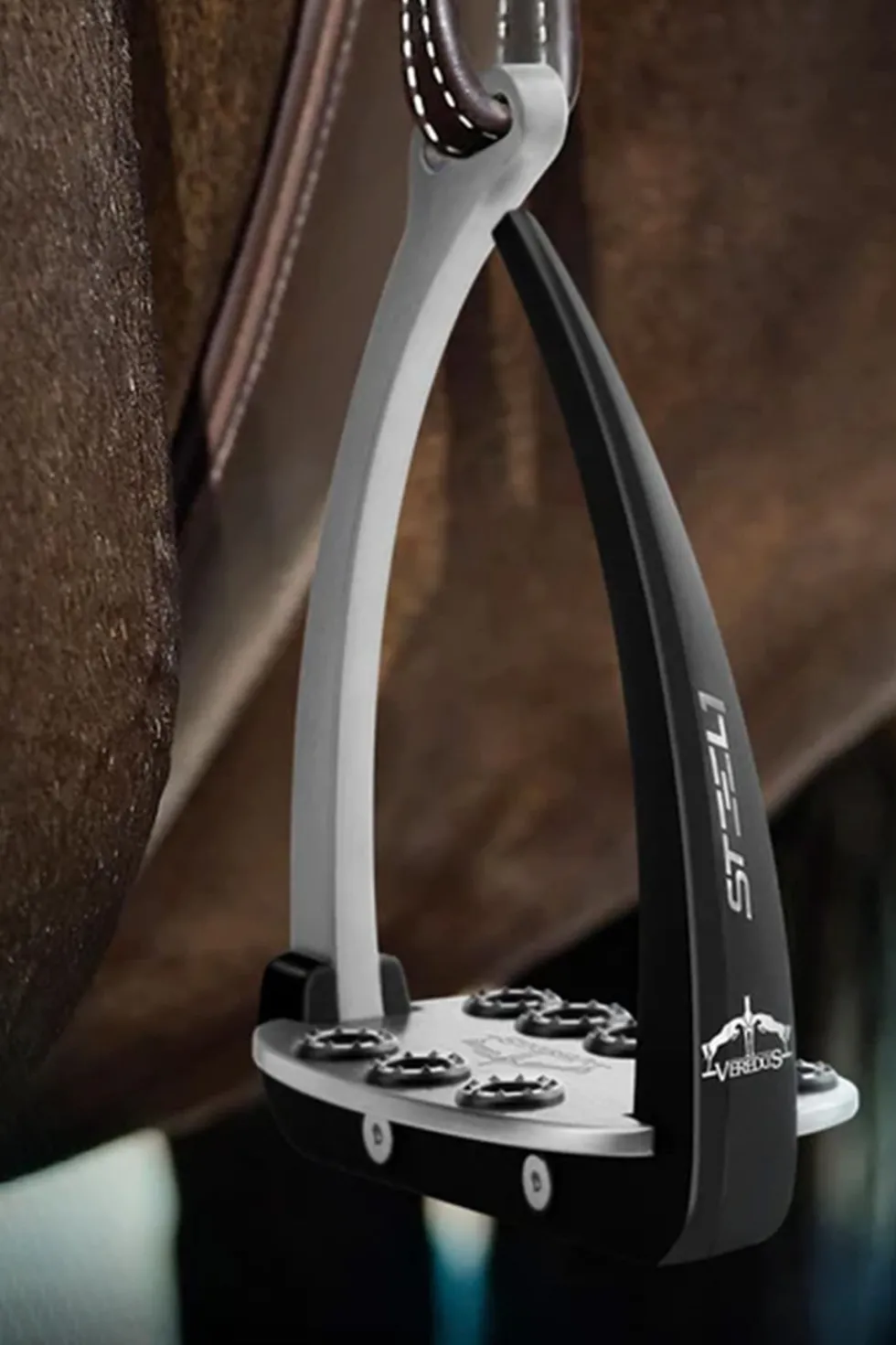 Säkerhetsstigbygel Steel1 Vita Svart/Silver