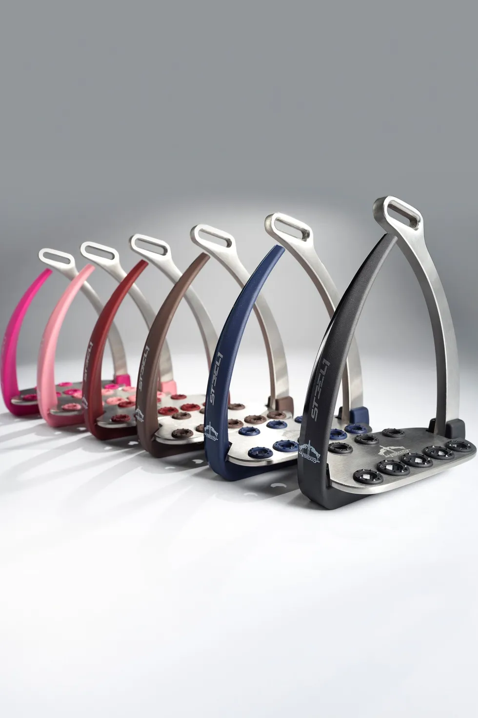 Säkerhetsstigbygel Steel1 Vita Svart/Silver