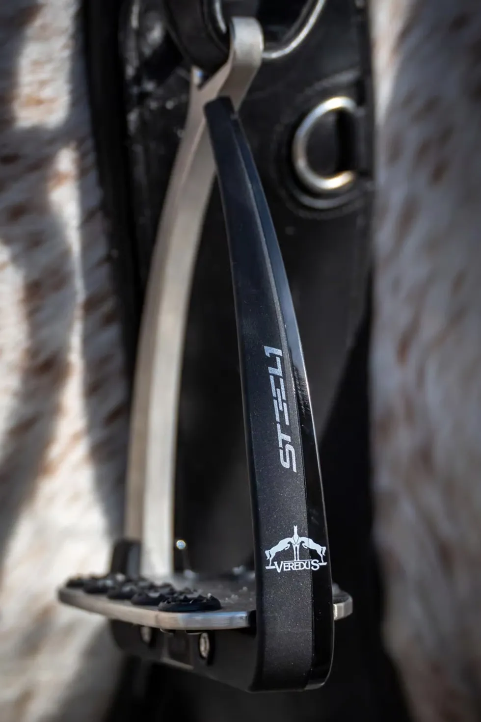 Säkerhetsstigbygel Steel1 Vita Svart/Silver