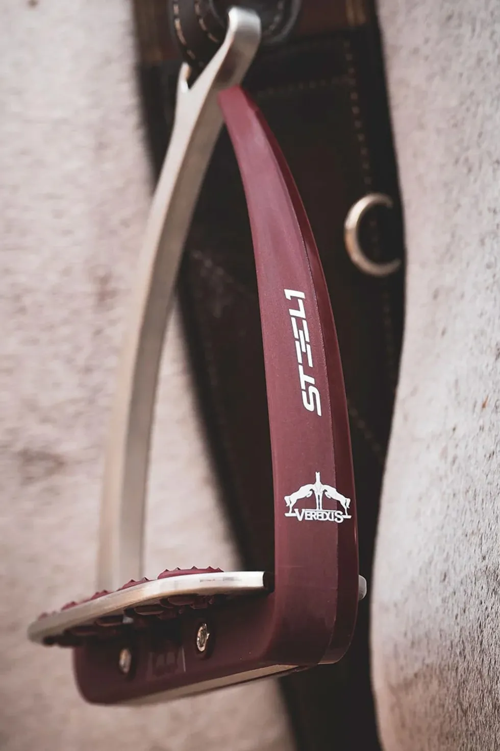 Säkerhetsstigbygel Steel1 Vita Bordeaux/Silver