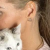 Små Örhängen Stigbyglar Silver