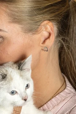 Små Örhängen Stigbyglar Silver